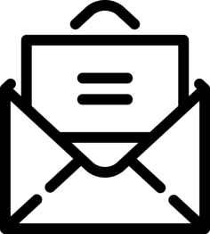 Presentation Card In Open Envelope Outline Svg Vector, Free Vectors File